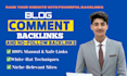 do manual blog comments and nofollow backlinks