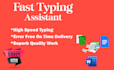 do fast typing job, retype scanned document, type pages