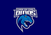 design strong respectable dinosaur high school logo
