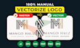 manually vectorize image or logo to high quality vector