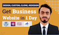 build, clone or rebuild, customize,elementor builder wordpress website