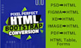 convert xd to HTML, figma to HTML, PSD to HTML responsive