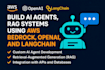 create ai agents, using langchain, langraph, crewai, agno
