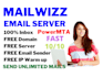 mailwizz bulk SMTP email server to send unlimited emails