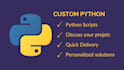 create a custom python script