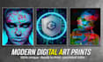 create awesome canvas wall art, poster, flyer designs, banners, yards
