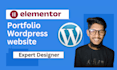create portfolio wordpress website