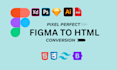 convert figma to html, psd to html with tailwind css responsive website html css
