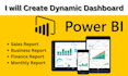 create dynamic dashboard using power bi