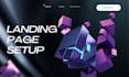 setup landing page for you