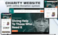 design a dynamic nonprofit charity website with donation system