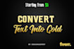make 3d gold and chrome effect of logo quickly