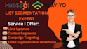 migrate list, build custom segment, abandoned cart workflow in klaviyo hubspot