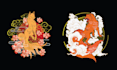 design high quality fox violent kitsune logo