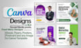 create professional canva graphic designs social media posts canva templates