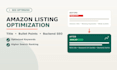 optimize your amazon listing title bullet points and backend seo