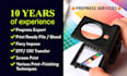 prepress and print ready file with bleed