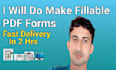 convert existing pdf to fillable form or editable format