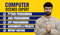 do computer science assigned, report, java, cpp, python programming task project