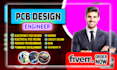 design custom pcb boards circuit schematic layout in altium eagle easyeda kicad