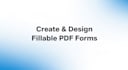 professionally create and design interactive fillable PDF forms