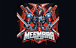 do unique mecha samurai mascot logo with creative concepts