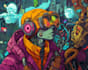 make a cyberpunk character art