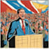 create any current political cartoon