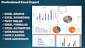 do excel and dashboard, pivot, chart and graph