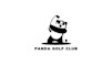 design unique panda golf club logo