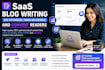 write SEO optimized saas blog posts that rank and convert