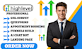 gohighlevel funnel landing page ghl appointment booking gohighlevel ai chatbot