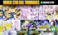 design high CTR honkai star rail youtube thumbnails