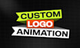 create professional 2d logo animation intro with custom effects