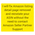 fix amazon detail page removed issue and activate your asin