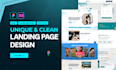 design professional web landing page ui using figma