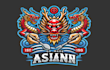 do make asian dragon mascot logo design with 1day delivery