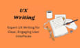 expert UX writing for clear engaging user interfaces