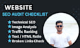 provide website seo audit checklist to improve your google ranking