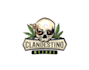 design bold skull alcoholic drink logo