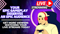 promote your gaming live streams on youtube