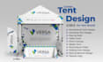 create professional canopy tent, table cover, and feather flag designs