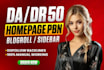 provide high da 50 plus blogroll sidebar dofollow backlinks