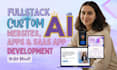develop ai saas app, ai website, ai chatbot, ai software