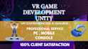 do VR games development in unity 3d  for oculus and htc vive