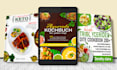 create a unique cookbook cover, a recipe book cover
