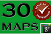 create 30 maps citations for google place and plus page