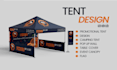design  canopy tent,  feather flag and table cover