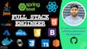 develop ai integrate web app with java spring boot and react