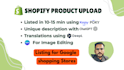 create converting shopify product descriptions using chatgpt